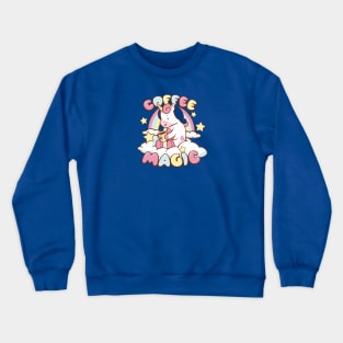 coffee magic unicorn Crewneck Sweatshirt